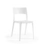 Chaise épuré en polypropylène design VANITY, 7 coloris (Vendues par 4) Coloris : Blanc