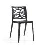Chaise design VENUS - Alliance de confort, style et polyvalence (Vendues par 4) Coloris : Noir