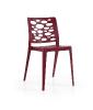Chaise design VENUS - Alliance de confort, style et polyvalence (Vendues par 4) Coloris : Bordeaux