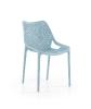 Chaise de terrasse OXY - Chaise polypropylène, 14 Coloris (Vendues par 4) Coloris : Bleu pastel