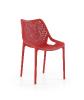 Chaise de terrasse OXY - Chaise polypropylène, 14 Coloris (Vendues par 4) Coloris : Rouge