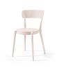 Chaise en plastique de jardin ACASA - Chaise polypropylène, 10 Coloris (Vendues par 4) Coloris : Beige pastel