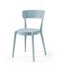 Chaise en plastique de jardin ACASA - Chaise polypropylène, 10 Coloris (Vendues par 4) Coloris : Bleu pastel