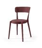 Chaise en plastique de jardin ACASA - Chaise polypropylène, 10 Coloris (Vendues par 4) Coloris : Bordeaux