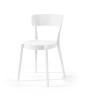 Chaise en plastique de jardin ACASA - Chaise polypropylène, 10 Coloris (Vendues par 4) Coloris : Blanc