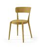 Chaise en plastique de jardin ACASA - Chaise polypropylène, 10 Coloris (Vendues par 4) Coloris : Moutarde