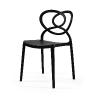Chaise polypropylène originale LOVELY - Chaise avec fibre de verre, 9 Coloris (Vendues par 4) Coloris : Noir