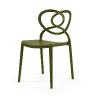 Chaise polypropylène originale LOVELY - Chaise avec fibre de verre, 9 Coloris (Vendues par 4) Coloris : Olive