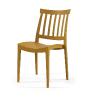 Chaise en polypropylène SARA  - Empilable, résistante UV, 8 coloris pour un style personnalisé (Vendues par 4) Coloris : Moutarde