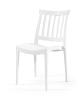 Chaise en polypropylène SARA  - Empilable, résistante UV, 8 coloris pour un style personnalisé (Vendues par 4) Coloris : Blanc