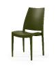 Chaise d'extérieur ANNA en polypropylène - Élégance et Confort pour vos moments en plein air (Vendues par 4) Coloris : Olive