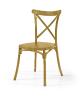 Chaise pour salon de jardin PALMA - Chaise vintage, 11 Coloris (Vendues par 4) Coloris : Moutarde