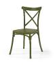 Chaise pour salon de jardin PALMA - Chaise vintage, 11 Coloris (Vendues par 4) Coloris : Olive