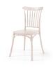 Chaise de jardin empilable HAVANA - Chaise en plastique, 13 Coloris (Vendues par 4) Coloris : Beige pastel