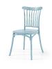 Chaise de jardin empilable HAVANA - Chaise en plastique, 13 Coloris (Vendues par 4) Coloris : Bleu pastel