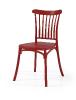 Chaise de jardin empilable HAVANA - Chaise en plastique, 13 Coloris (Vendues par 4) Coloris : Rouge