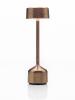 Lampe de table sans fil 25 couleurs - DEMOISELLE TALL CYLINDRIQUE - IMAGILIGHT Coloris : Bronze