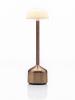 Lampe de table à LED sans fil 25 couleurs - DEMOISELLE TALL DOME SABLE - IMAGILIGHT Coloris : Bronze