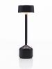 Lampe de table sans fil 25 couleurs - DEMOISELLE TALL CYLINDRIQUE - IMAGILIGHT Coloris : Noir