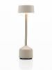 Lampe de table sans fil 25 couleurs - DEMOISELLE TALL CYLINDRIQUE - IMAGILIGHT Coloris : Sable