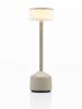 Lampe de table sans fil 25 couleurs - DEMOISELLE TALL CYLINDRIQUE SABLE Coloris : Sable