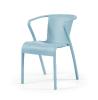 Chaise de jardin en polypropylène - Chaise LUSA - 9 Coloris (Vendues par 4) Coloris : Bleu pastel