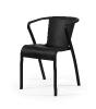 Chaise de jardin en polypropylène - Chaise LUSA - 9 Coloris (Vendues par 4) Coloris : Noir