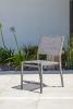 chaise jardin empilable textilene aluminium stockholm