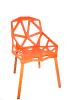chaise polypropylene fer air design orange