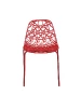 chaise polyvalente interieur exterieur rouge