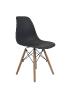 chaise scandinave stokholm noire