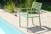 fauteuil jardin empilable gaston vert lagune