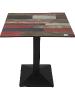table bistrot pied noir plateau compactstyle industrie