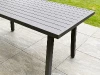 table de jardin antalya aluminium gris anthracite