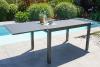 table jardin aluminium rallonge
