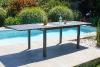 table jardin gaston aluminium rallonge integree