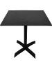 table pliable pied noir plateau compact style onyx