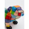 tete sculpture bulldog anglais puzzle multicolor