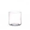 Vase cylindrique en verre - Lucille - Vase transparent - Taille L ou S Taille : L
