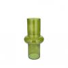 Vase en verre Edra - Ambre / Gris / Vert - Hauteur : 31cm - Diamêtre : 15cm Couleur : Vert