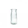 Vase pour fleurs RUBY L - Vert / Transparent - Hauteur 24cm - Diamètre 11.5cm Couleur : Transparent