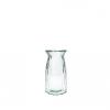 Vase pour fleurs en verre RUBY S - Vert / Transparent - Hauteur 20cm - Diamètre 11.5cm Couleur : Transparent