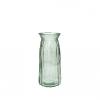 Vase pour fleurs RUBY L - Vert / Transparent - Hauteur 24cm - Diamètre 11.5cm Couleur : Vert