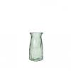 Vase pour fleurs en verre RUBY S - Vert / Transparent - Hauteur 20cm - Diamètre 11.5cm Couleur : Vert