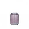 Vase cylindrique en verre Erin - Vert / Fumé / Ambre - Hauteur : 18cm - Diamêtre : 14.5cm Couleur : Fumé