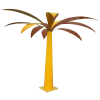 decoration palmier metal jardin jaune mobilier design exterieur