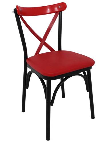 chaise chicago interieur rouge