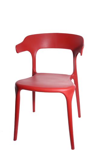 chaise polypropylene contempo rouge