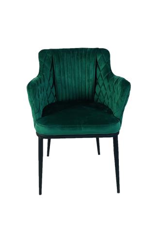 fauteuil velours milan interieur vert