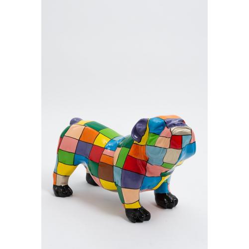 sculpture bulldog anglais puzzle multicolor
